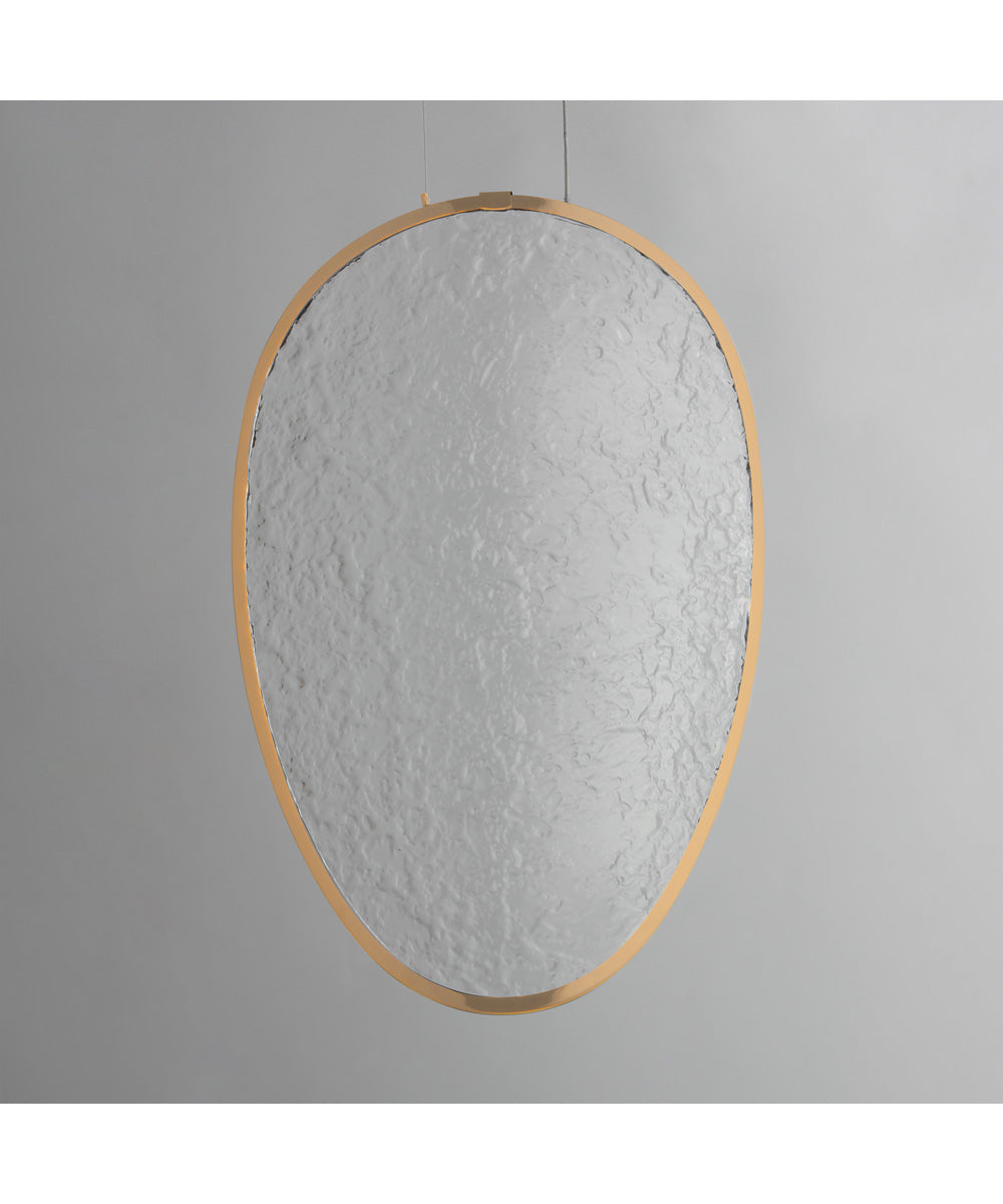 Moonscapes Single LED Pendant Brushed Champagne