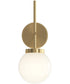 Rigsby 1-Light Wall Sconce Brushed Gold