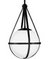 Colby 1-Light Small Pendant in Black