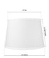 16"W x 11"H SLIP UNO FITTER White Floor Lampshade