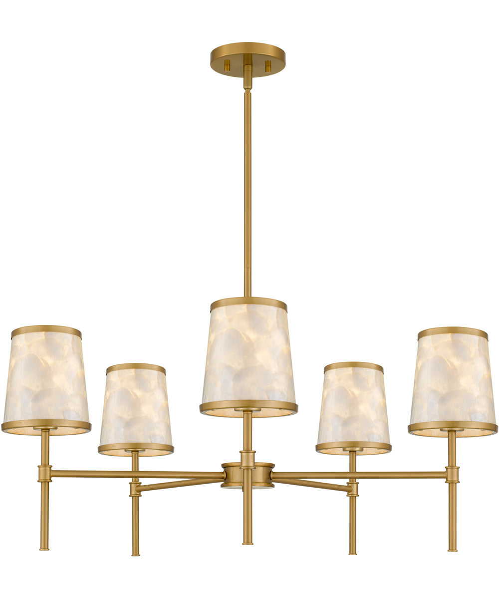 Windley 5-light Chandelier Brushed Gold