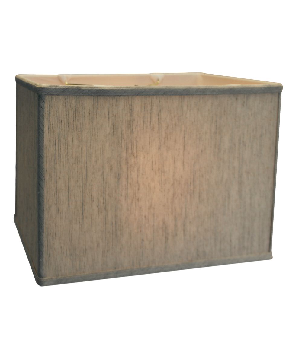 14"W x 10"H Rectangular Drum Lampshade Softback Textured Oatmeal