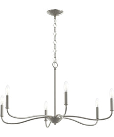 Ilia 6-Light Large Chandelier Brushed Nickel