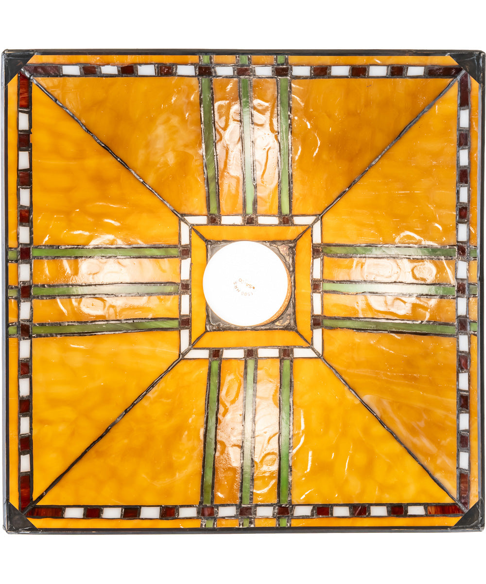13" Square Prairie Corn Pendant
