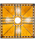 13" Square Prairie Corn Pendant