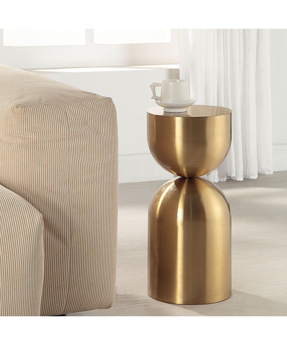 Golden Vessel Modern Accent Table