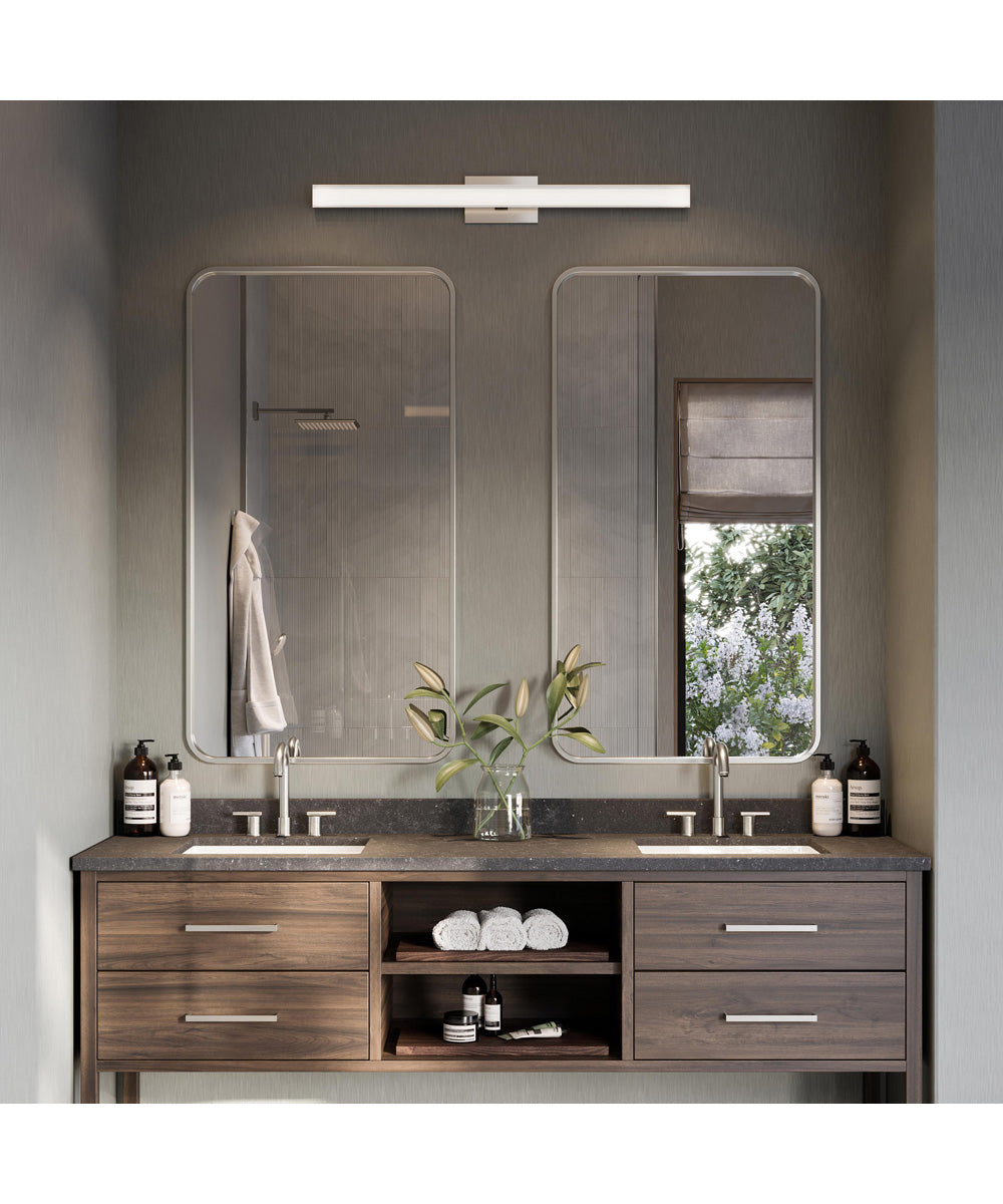 Phase 6.3 36 in. 5CCT Integrated LED Linear Vanity Light Brushed Nickel