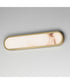 Plinth 24 inch LED  Alabaster Wall Sconce Natural Aged Brass