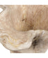 Teak Flow White Wash Outdoor Bowl