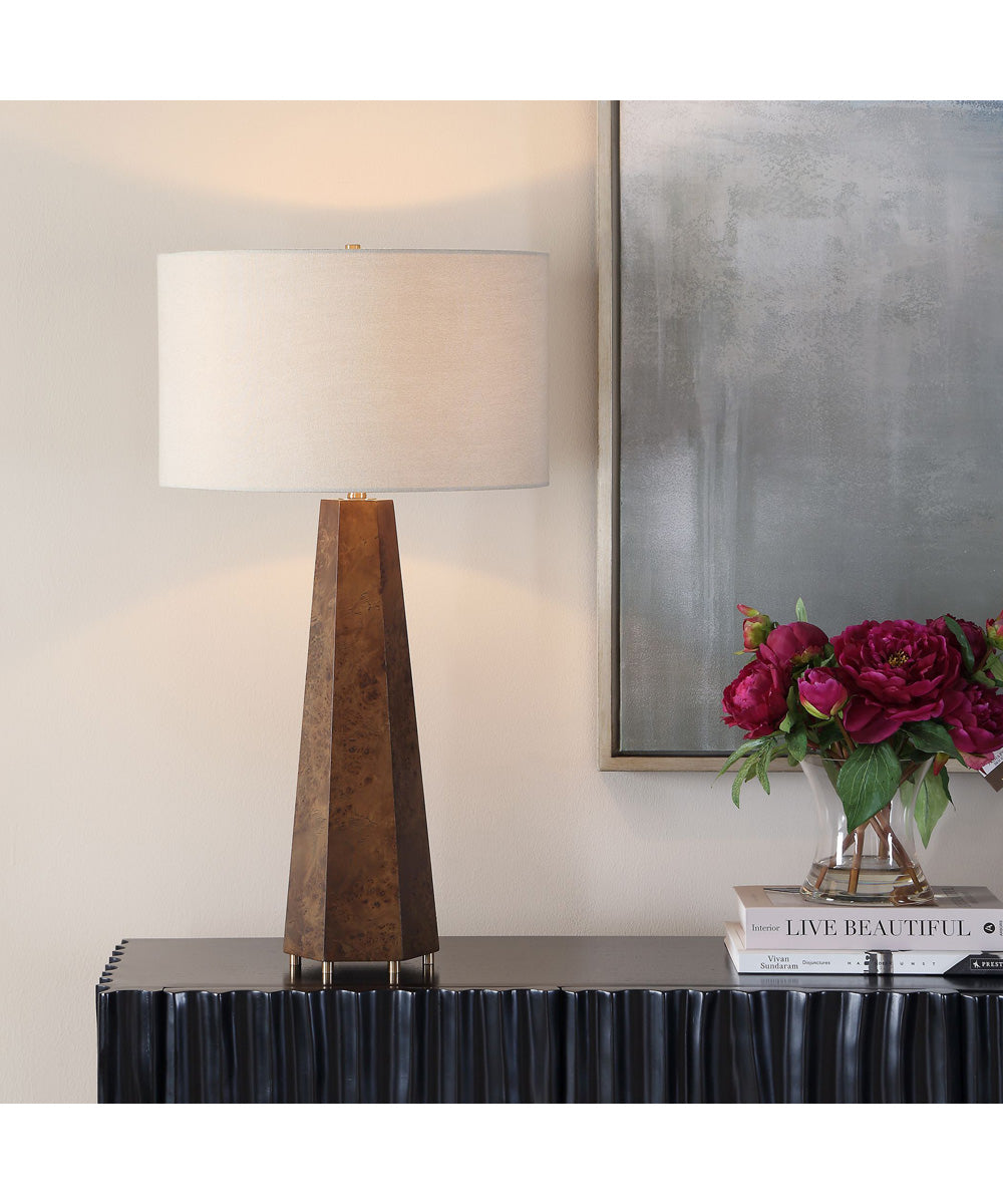 McCaffrey Tapered Burl Table Lamp