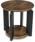 Kraeburn Round End Table Brown/Black