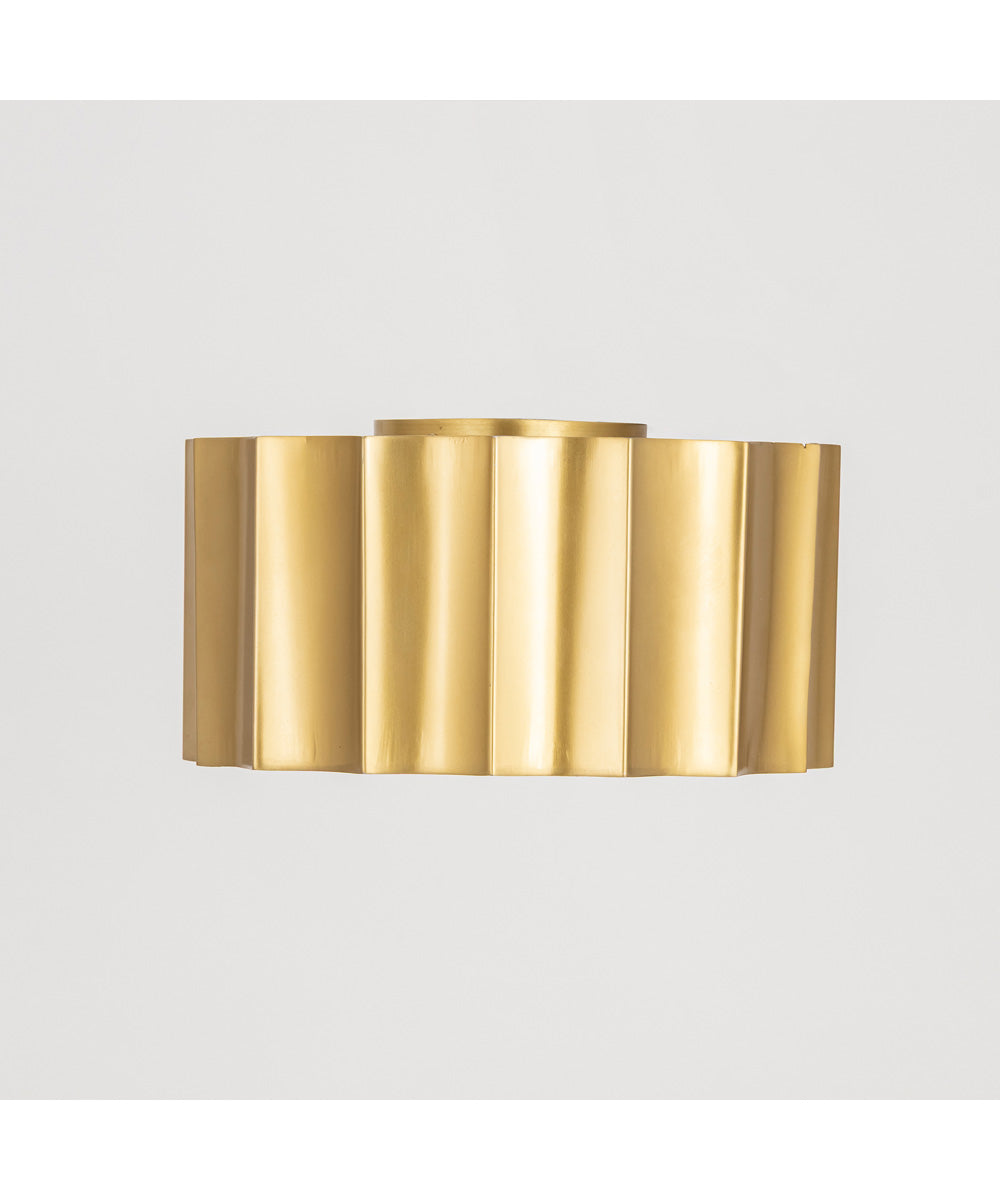 Allegra Flush Mount Weathered Brass