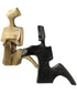 Affection Bronze Gold Sculpture, Set of 2