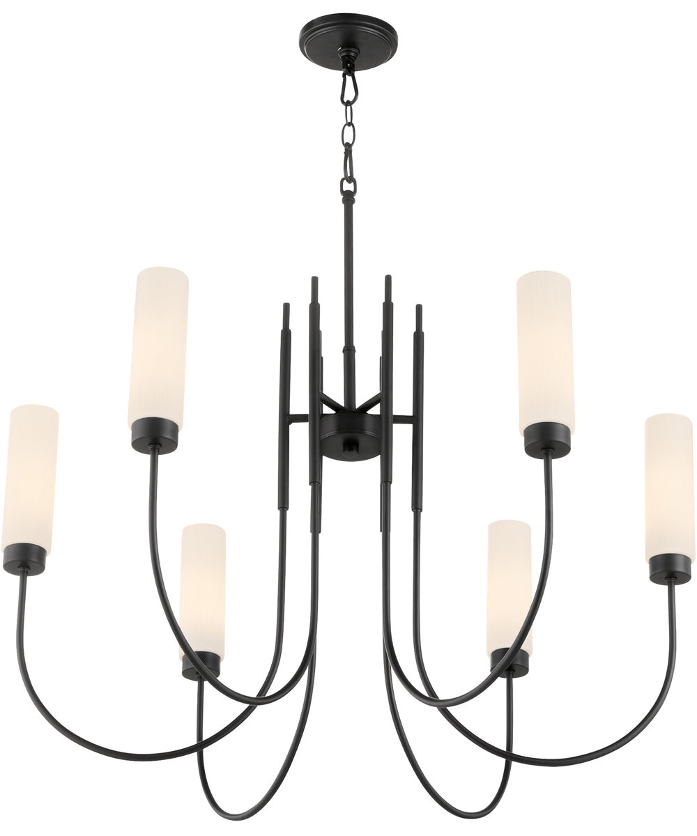 Jerome 6-light Chandelier Matte Black