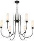 Jerome 6-light Chandelier Matte Black