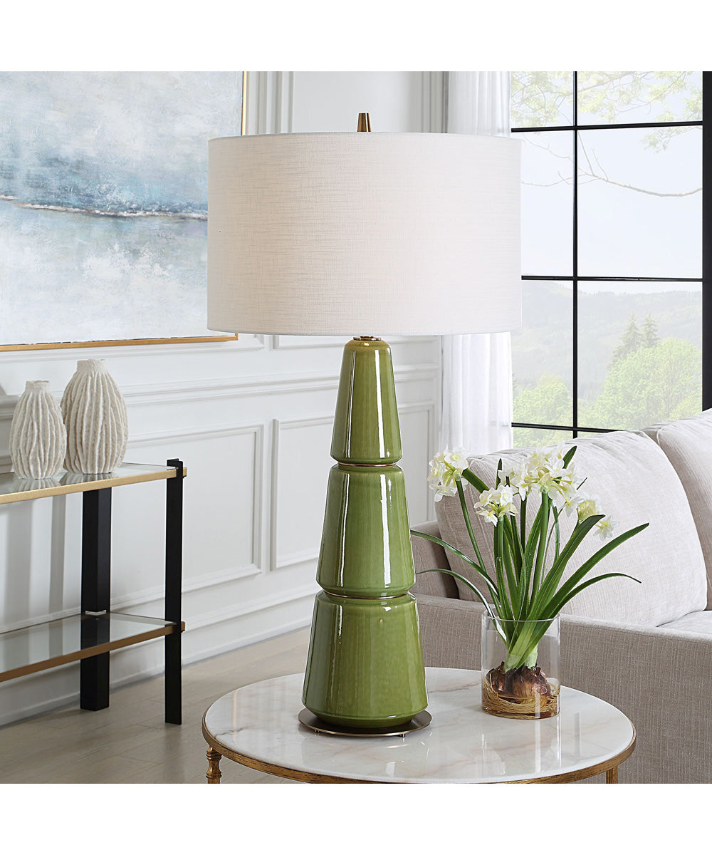 Mendell Moss Green Table Lamp