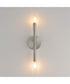 Rome 2-Light Wall Sconce Satin Nickel