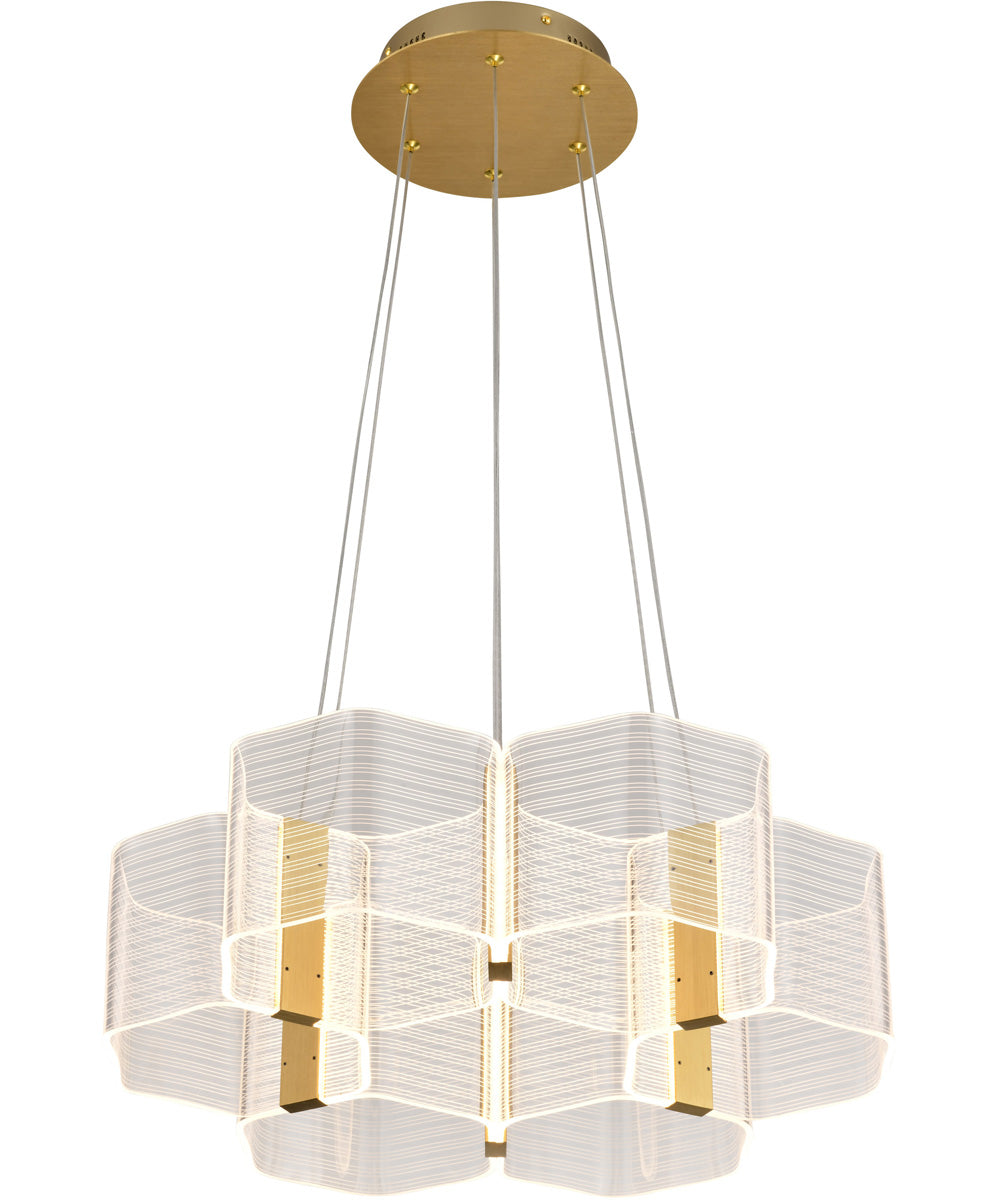 Kenzo  Chandelier Polished Anodized Bronze