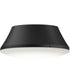 Avra Large 3-Light Flush Mount with Etched White Glass Shade Matte Black