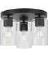 Cofield 12 in. 3-Light Flush Mount P350237 Matte Black