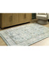 Ladstoney Memory Foam Medium Rug Teal/Beige/Ochre