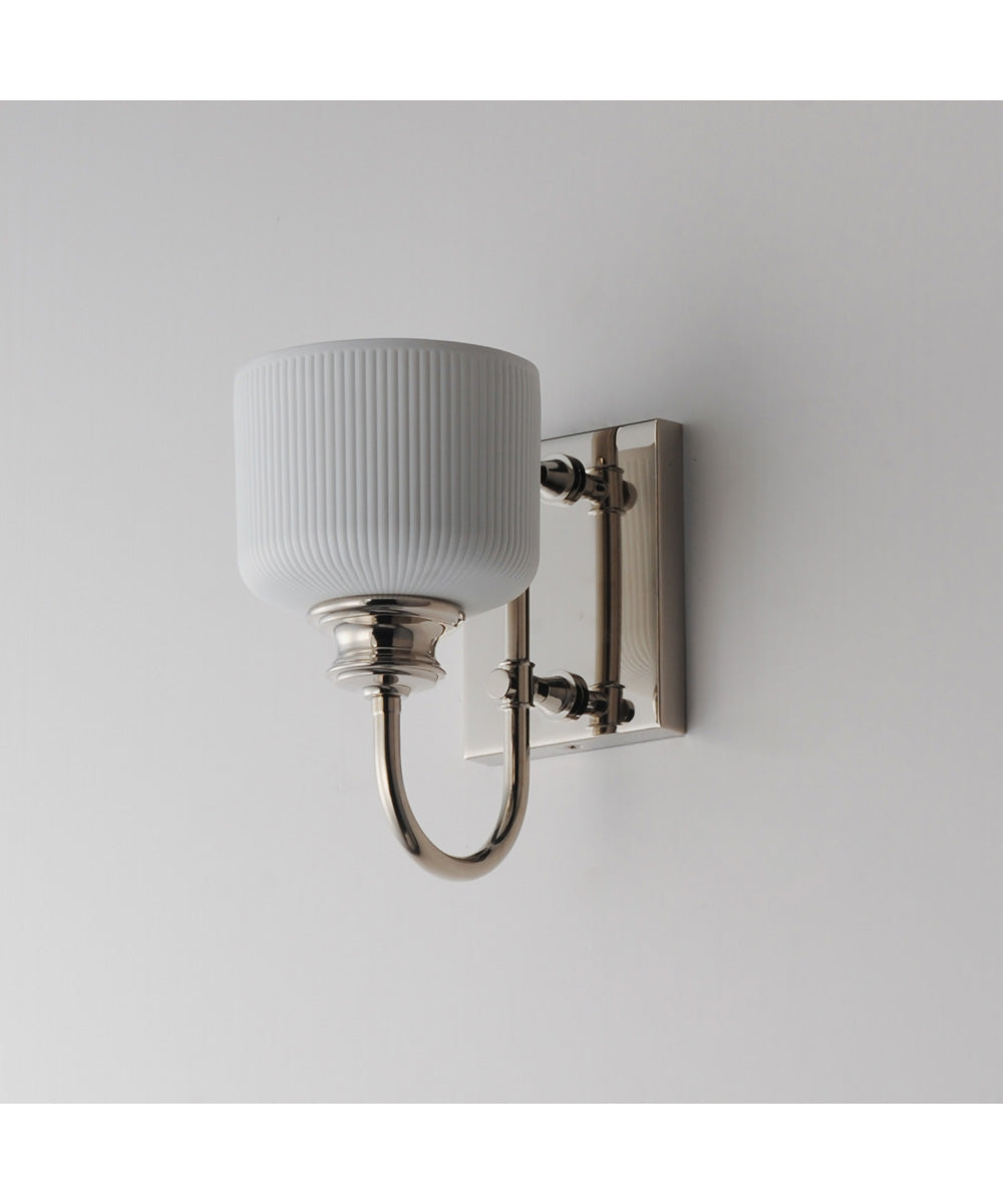 Bisque 1-Light Wall Sconce Polished Nickel