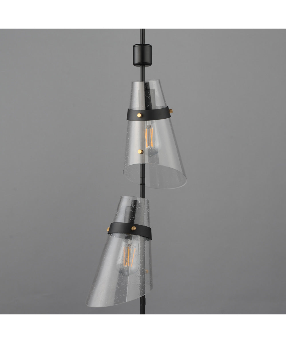 Finch 3-Light Vertical Pendant Dark Bronze/Antique Brass