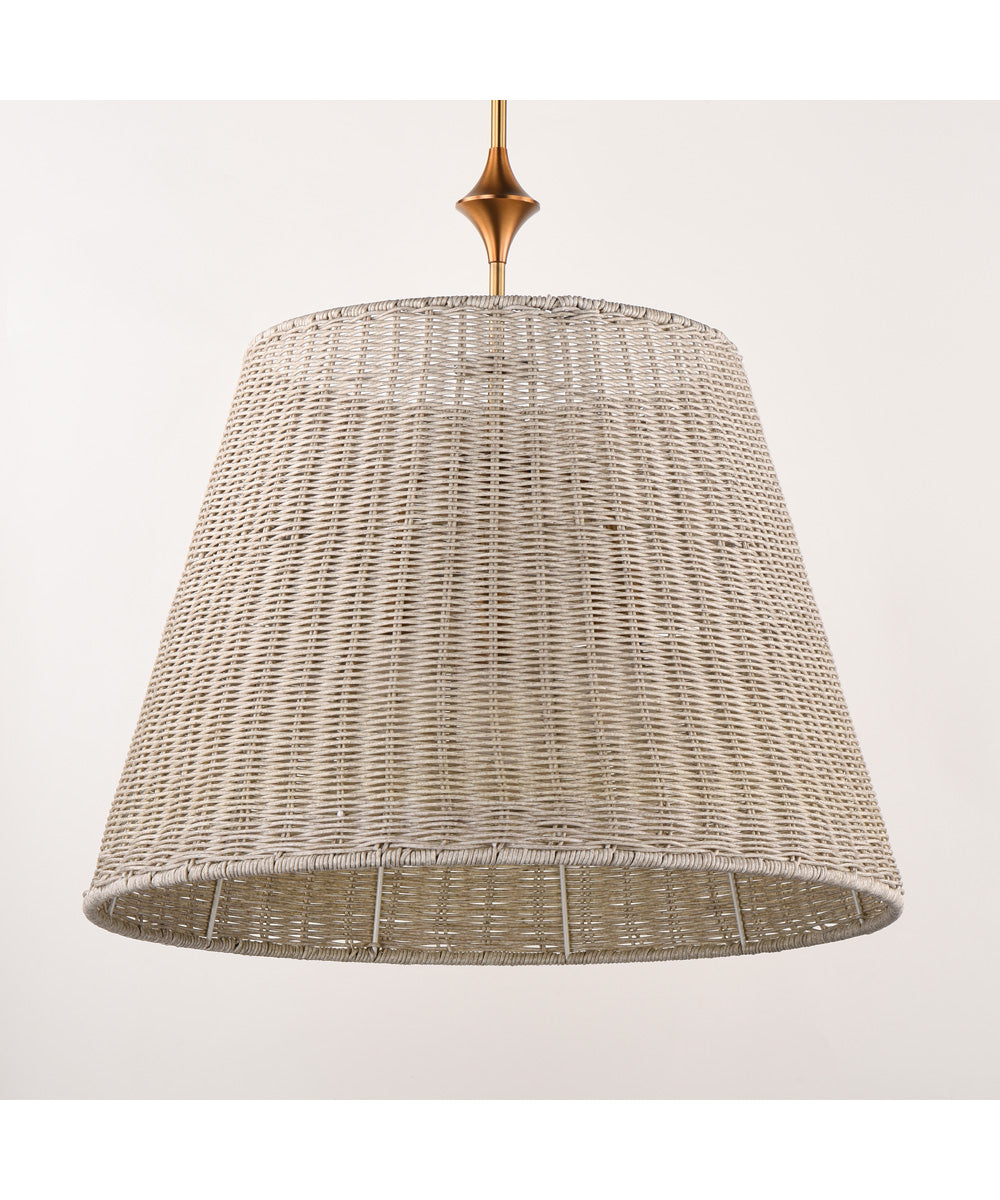 Baja 24 inch Single Pendant Natural Aged Brass