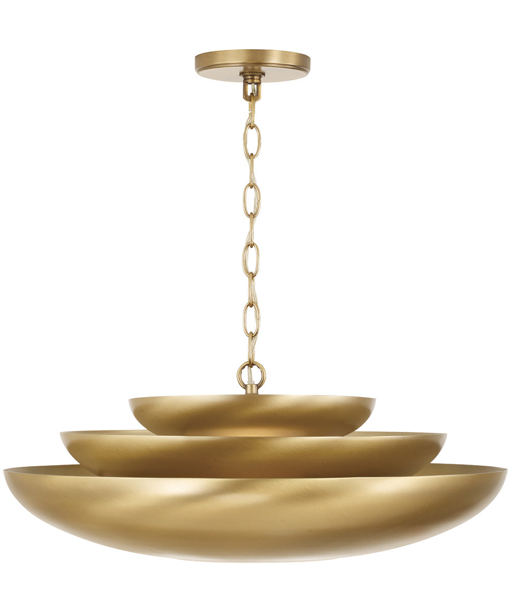 Gia 1-Light Pendant Aged Brass