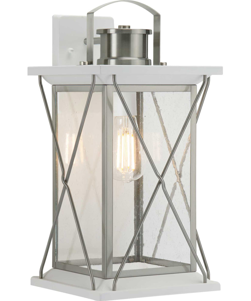 Barlowe 1-Light Large Wall Lantern Stainless Steel