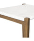 Affinity White Marble Accent Table