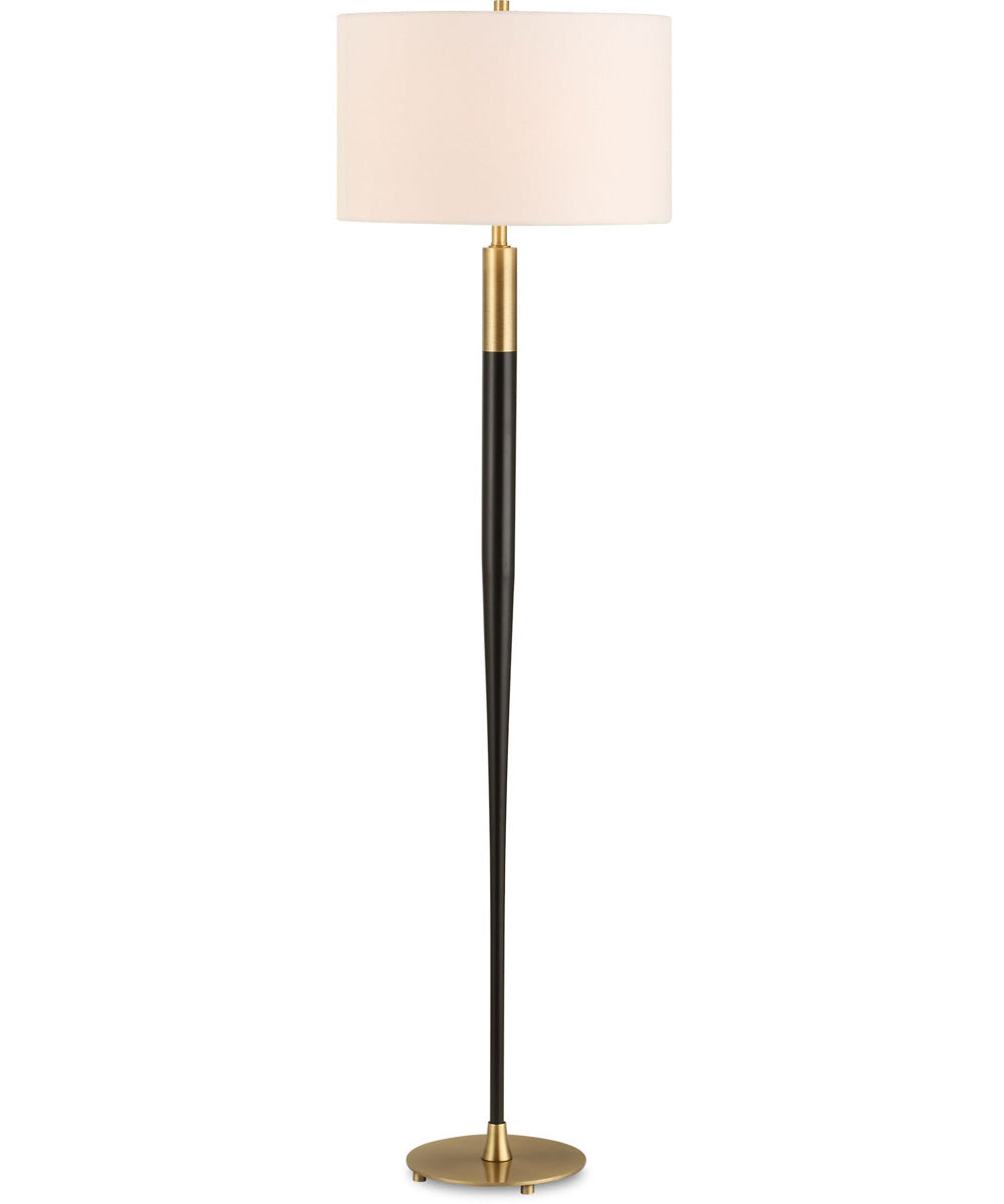 Stowe Satin Black Floor Lamp