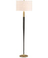 Stowe Satin Black Floor Lamp