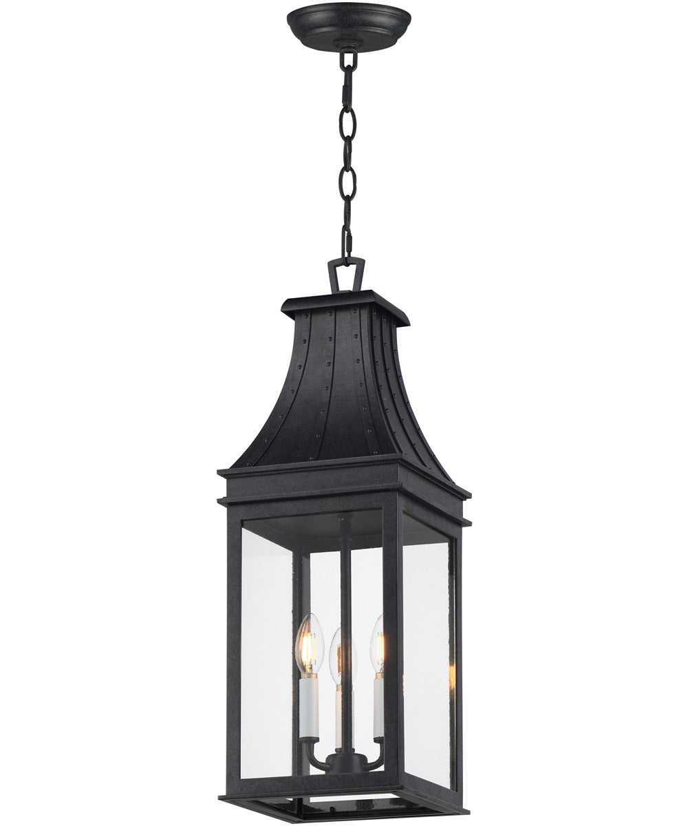 Bramwell VX 3-Light Outdoor Pendant Black Patina