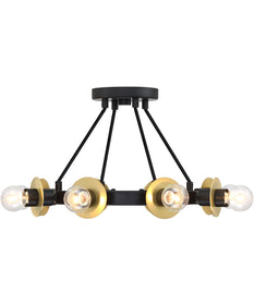 Harmoni 8 light Semi Flush Mount Matte Black