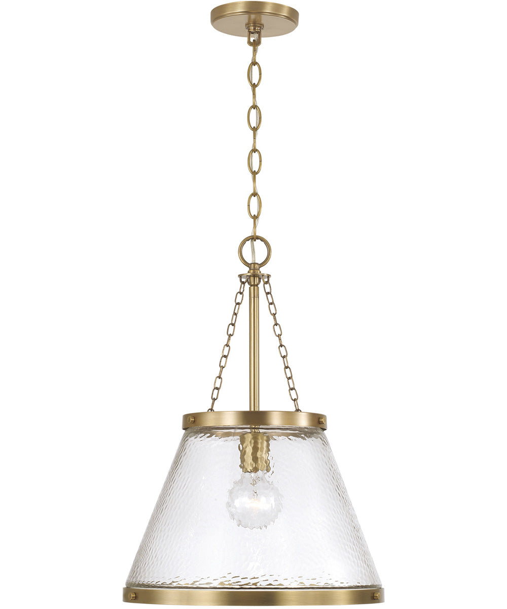 Landon 1-Light Pendant Aged Brass