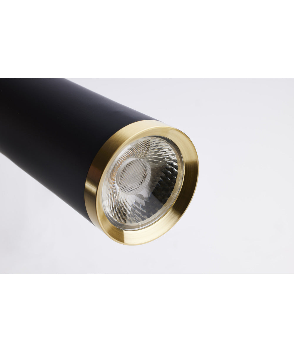 Melrose  Pendant Matte Black / Brushed Brass