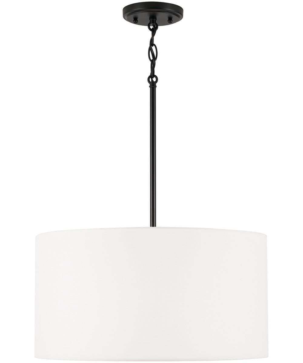 Alan 3-Light Pendant Matte Black