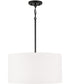 Alan 3-Light Pendant Matte Black
