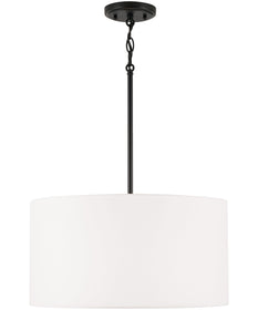 Alan 3-Light Pendant Matte Black