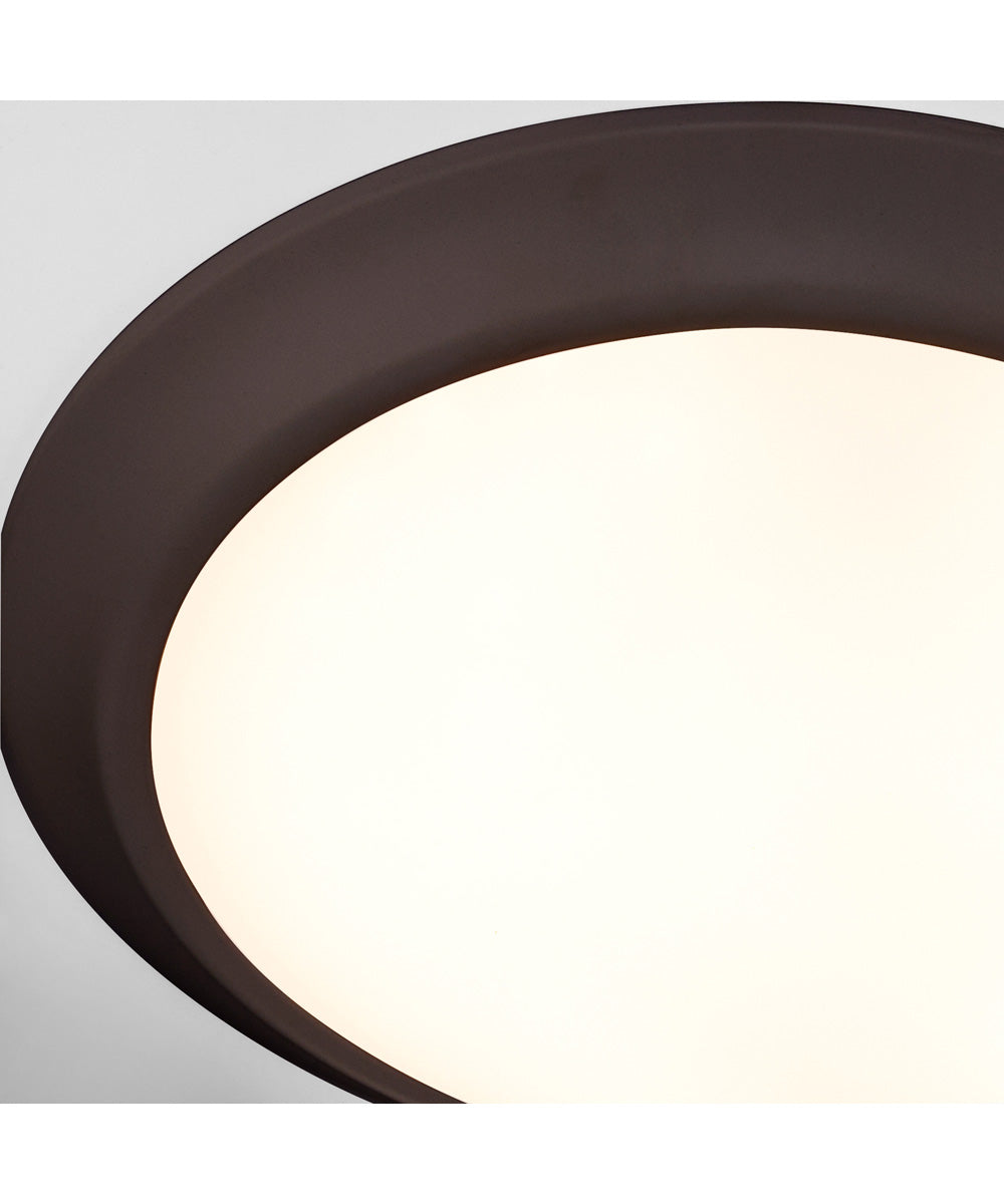 1-light LED Ceiling Flush Mount Oiled Bronze