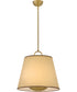 Sonia 3-Light Large Pendant in Lacquered Brass