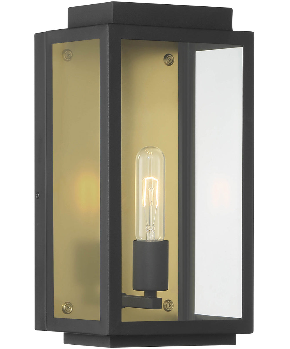 Twilight 1 Light Wall Lantern Black