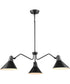 Trimble 3-Light Chandelier Matte Black