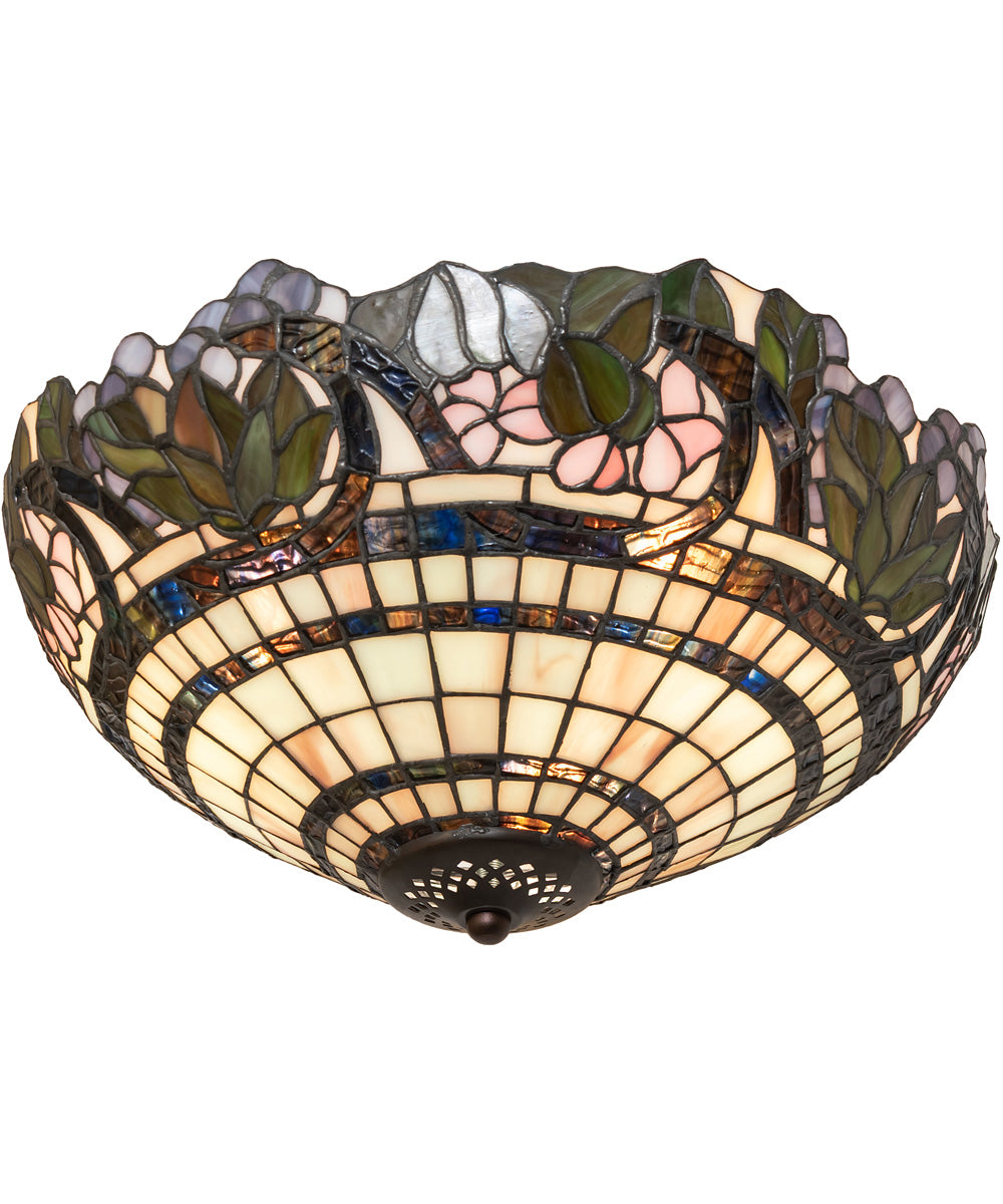 15" Wide Handel Grapevine Flushmount