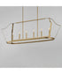 Arden 6-Light Linear Pendant Natural