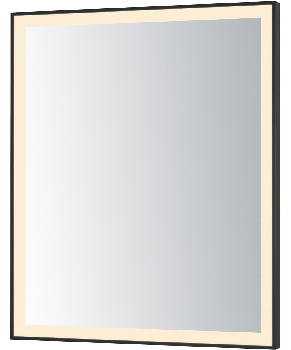 Framed 30x36 LED Mirror - 3CCT Black