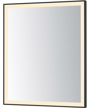 Framed 30x36 LED Mirror - 3CCT Black
