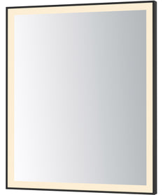 Framed 30x36 LED Mirror - 3CCT Black