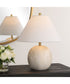 Table Lamp Ceramic with Watermarbling and Soft Gold Accents